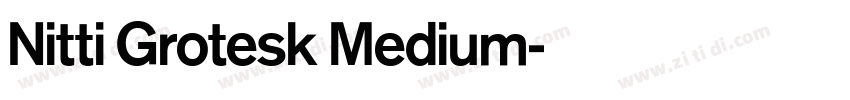 Nitti Grotesk Medium字体转换